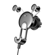 Стойка за кола Baseus YY vehicle-mounted + Lightning cable, Сив