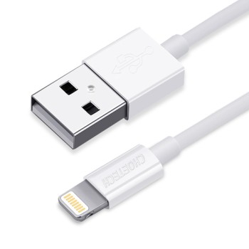 Кабел Choetech MFI USB - Lightning 1,2m. (IP0026 white), Бял