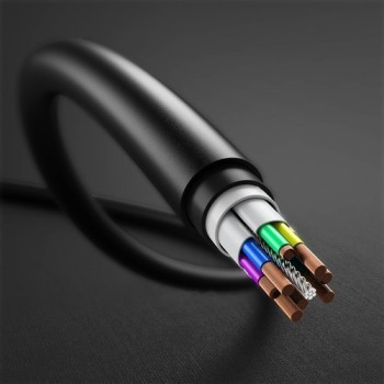 Кабел Choetech USB Type C - USB Type C, 3A, 0,5m. (CC0001), Черен