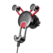 Стойка за кола Baseus YY vehicle-mounted + Lightning cable, Червен