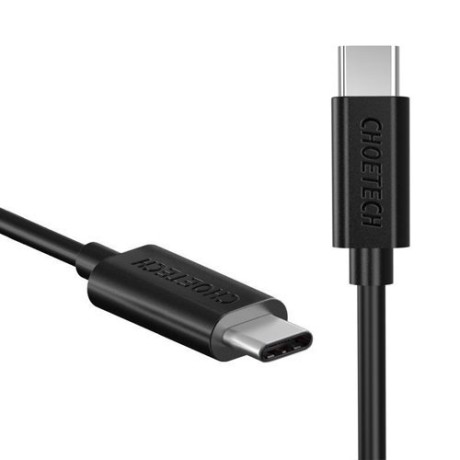 Кабел Choetech USB Type C - USB Type C, 3A, 1m. (CC0002), Черен