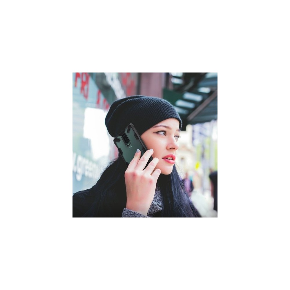 Удароустойчив хибриден кейс Ringke Fusion X за OnePlus 8, Зелен