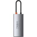 Baseus Metal Gleam 4в1 Мултифункционален Хъб USB-C Към USB-C, Power Delivery, 100W/ HDMI, 4K, 30Hz/ 1x USB 3.2 Gen 1/ 1x USB 2.0