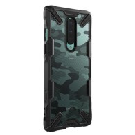 Удароустойчив хибриден кейс Ringke Fusion X за OnePlus 8, Camo Черен