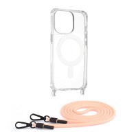 Калъф-Techsuit - Acrylic MagSafe Crossbody - iPhone 15 - Pink