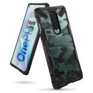 Удароустойчив хибриден кейс Ringke Fusion X за OnePlus 8, Camo Черен