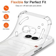 Калъф-Techsuit - Shockproof Clear Silicone - Nothing Phone (2a) - Clear