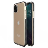 Калъф Spring Case clear TPU gel за iPhone 11 Pro Max, Черен