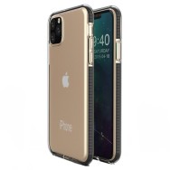Калъф Spring Case clear TPU gel за iPhone 11 Pro Max, Черен