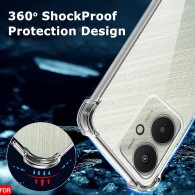 Калъф-Techsuit - Shockproof Clear Silicone - Xiaomi Redmi 13C 5G / Poco M6 - Clear