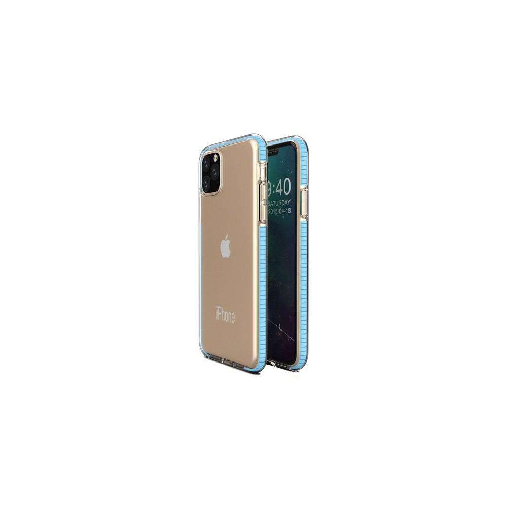 Калъф Spring Case clear TPU gel за iPhone 11 Pro  Max, Светло син