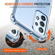 Калъф-Techsuit - Shockproof Clear Silicone - Samsung Galaxy A32 4G - Clear