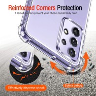 Калъф-Techsuit - Shockproof Clear Silicone - Samsung Galaxy A52 4G / A52 5G / A52s 5G - Clear