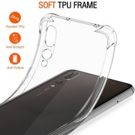 Калъф-Techsuit - Techsuit - Shockproof Clear Silicone - Huawei P20 Pro - Clear