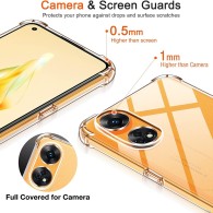 Калъф-Techsuit - Shockproof Clear Silicone - Oppo Reno8 T - Clear