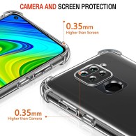 Калъф-Techsuit - Shockproof Clear Silicone - Xiaomi Redmi Note 9 / Redmi 10X 4G - Clear