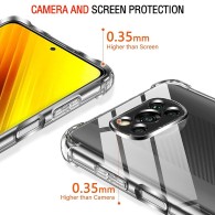 Калъф-Techsuit - Shockproof Clear Silicone - Xiaomi Poco X3 / Poco X3 NFC / Poco X3 Pro - Clear