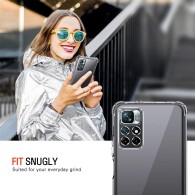 Калъф-Techsuit - Shockproof Clear Silicone - Xiaomi Redmi Note 11 / Note 11S - Clear