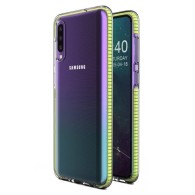 Калъф Spring Case clear TPU gel за Samsung Galaxy A50, Жълт