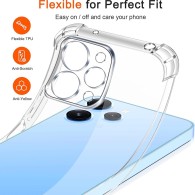 Калъф-Techsuit - Shockproof Clear Silicone - Xiaomi Redmi 12 4G / 12 5G - Clear