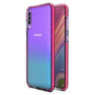 Калъф Spring Case clear TPU gel за Samsung Galaxy A70, Розов