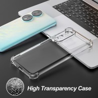 Калъф-Techsuit - Shockproof Clear Silicone - Honor 90 Pro - Clear