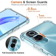 Калъф-Techsuit - Shockproof Clear Silicone - Honor 90 Lite - Clear