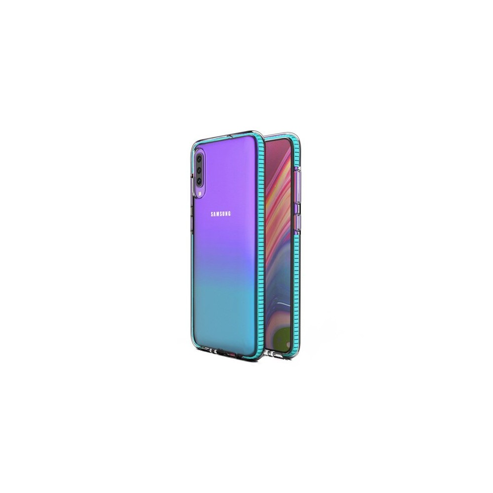 Калъф Spring Case clear TPU gel за Samsung Galaxy A70, Светло син