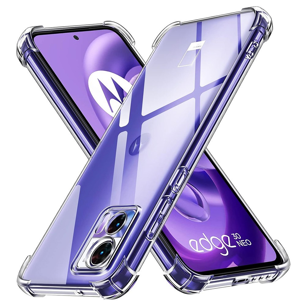 Калъф-Techsuit - Shockproof Clear Silicone - Motorola Edge 30 Neo - Clear