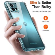 Калъф-Techsuit - Shockproof Clear Silicone - Motorola Moto G72 - Clear