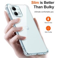 Калъф-Techsuit - Shockproof Clear Silicone - Motorola Moto G84 - Clear