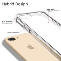 Калъф-Techsuit - Shockproof Clear Silicone - iPhone 7 Plus / 8 Plus - Clear