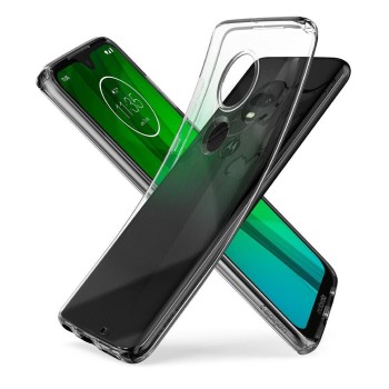 Spigen Liquid Crystal тънък силиконов (TPU) калъф за Motorola Moto G7 / G7 Plus, Crystal Clear