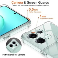 Калъф-Techsuit - Shockproof Clear Silicone - Oppo Reno8 Pro - Clear