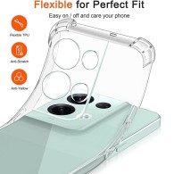 Калъф-Techsuit - Shockproof Clear Silicone - Oppo Reno8 Pro - Clear