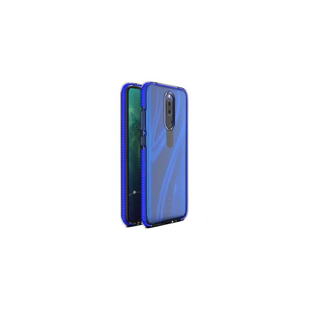 Калъф Spring Case clear TPU gel за Huawei Mate 20 Lite, Тъмно син
