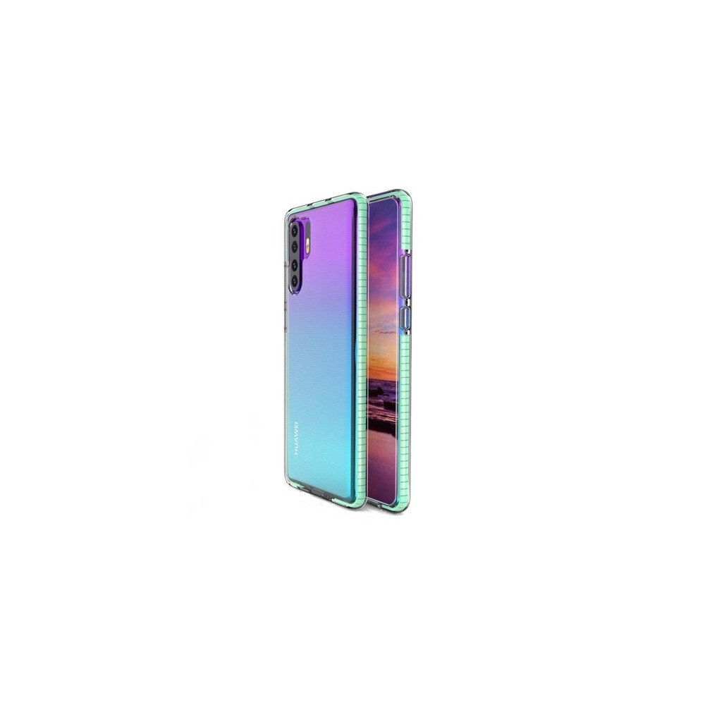 Калъф Spring Case clear TPU gel за Huawei P30 Pro, Зелен