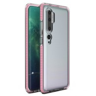 Калъф Spring Case clear TPU gel за Xiaomi Mi Note 10/Mi Note 10 Pro/Mi CC9 Pro, Светло розов