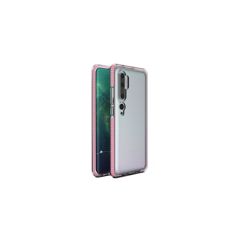 Калъф Spring Case clear TPU gel за Xiaomi Mi Note 10/Mi Note 10 Pro/Mi CC9 Pro, Светло розов