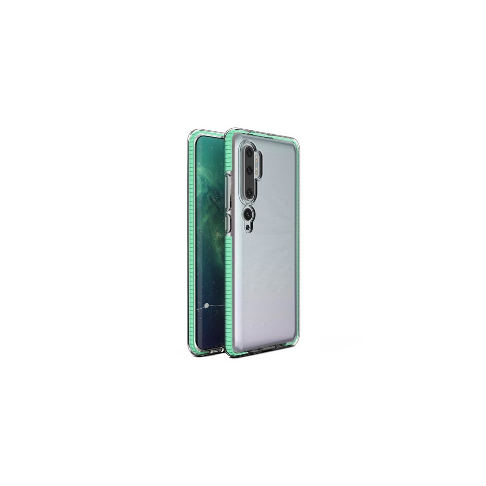 Калъф Spring Case clear TPU gel за Xiaomi Mi Note 10/Mi Note 10 Pro/Mi CC9 Pro, Зелен