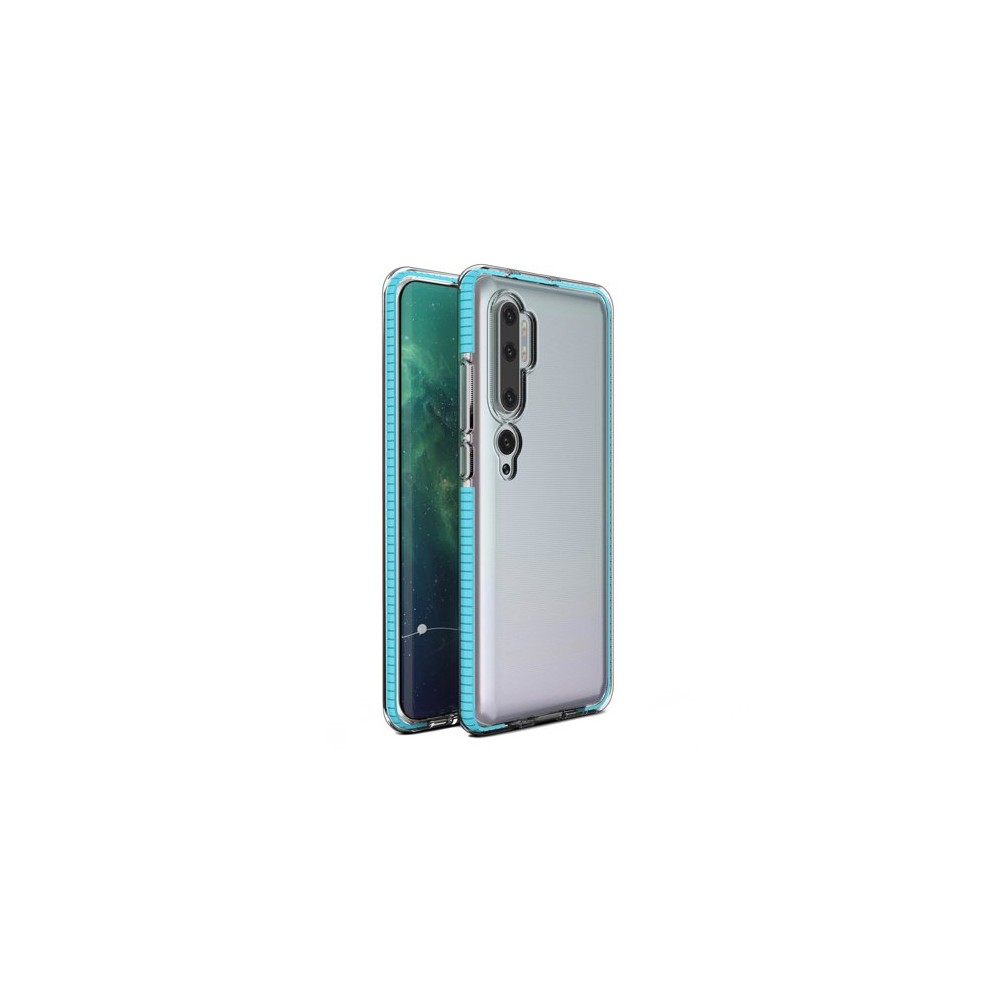 Калъф Spring Case clear TPU gel за Xiaomi Mi Note 10/Mi Note 10 Pro/Mi CC9 Pro, Светло син