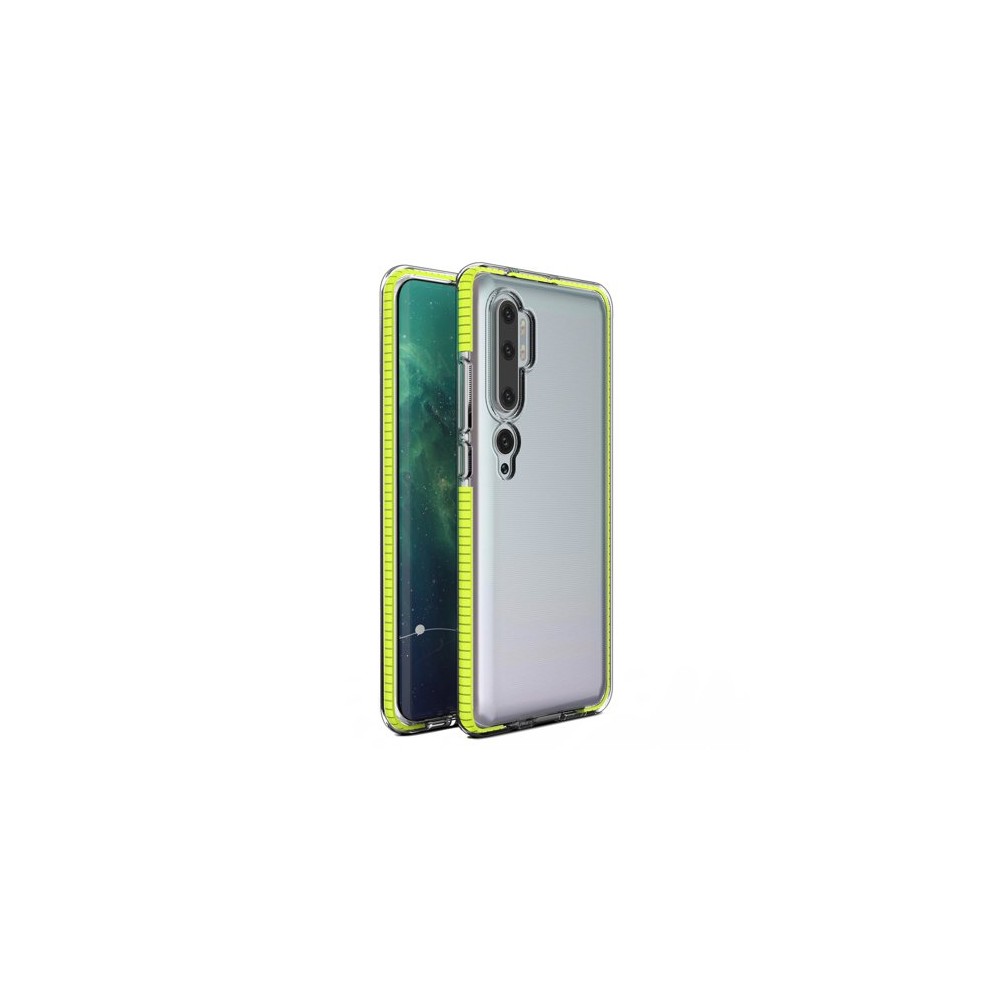 Калъф Spring Case clear TPU gel за Xiaomi Mi Note 10/Mi Note 10 Pro/Mi CC9 Pro, Жълт