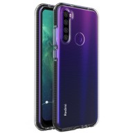 Калъф Spring Case clear TPU gel за Xiaomi Redmi Note 8T, Черен