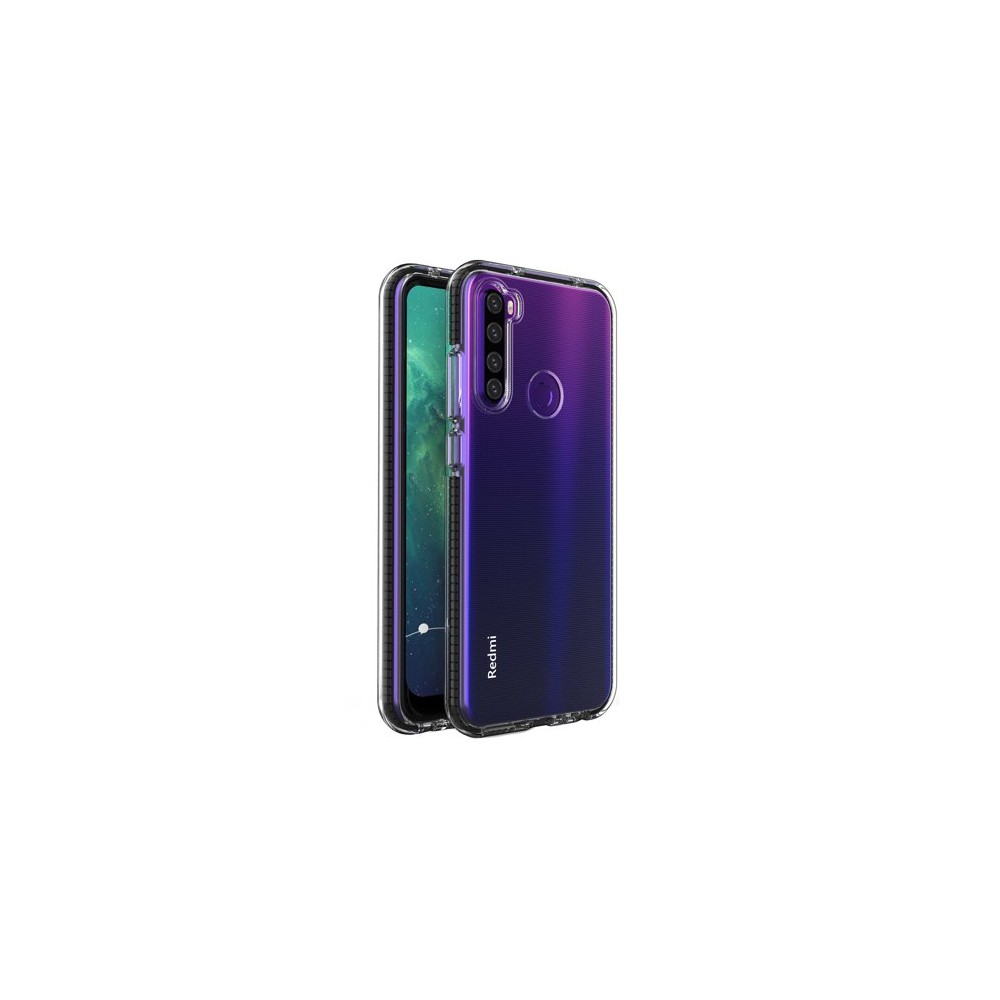 Калъф Spring Case clear TPU gel за Xiaomi Redmi Note 8T, Черен