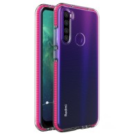 Калъф Spring Case clear TPU gel за Xiaomi Redmi Note 8T, Розов