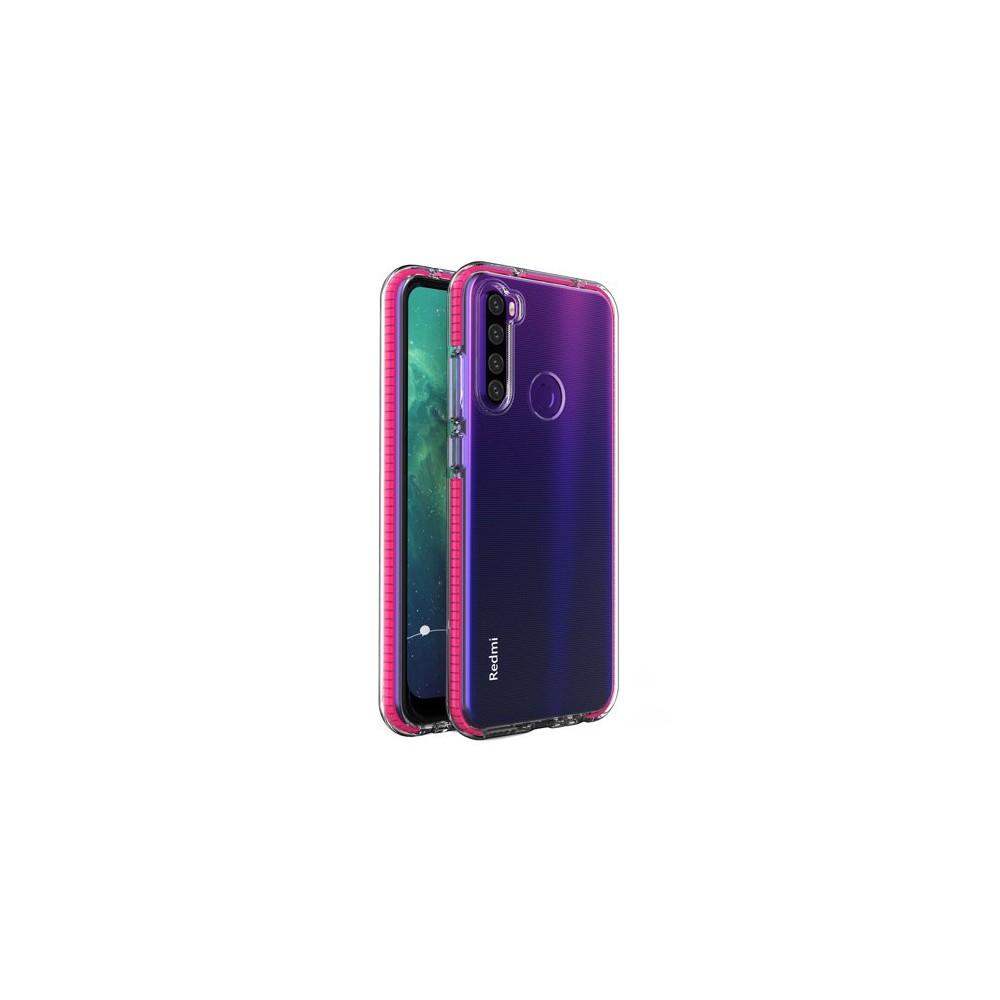 Калъф Spring Case clear TPU gel за Xiaomi Redmi Note 8T, Розов