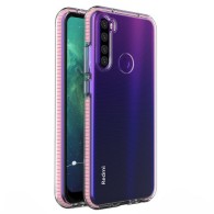 Калъф Spring Case clear TPU gel за Xiaomi Redmi Note 8T, Светло розов