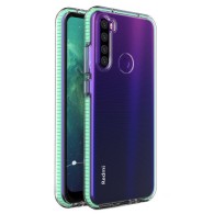 Калъф Spring Case clear TPU gel за Xiaomi Redmi Note 8T, Зелен