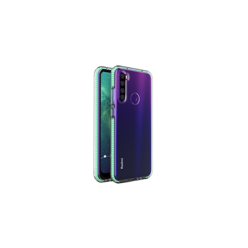 Калъф Spring Case clear TPU gel за Xiaomi Redmi Note 8T, Зелен