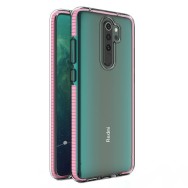 Калъф Spring Case clear TPU gel за Xiaomi Redmi Note 8 Pro, Светло розов